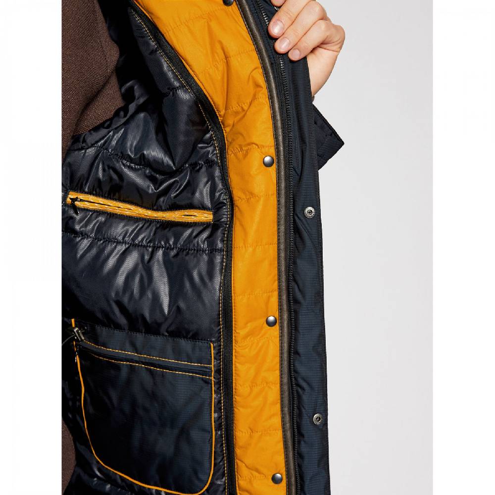 Bugatti Parka Blu Bugatti Con Cappuccio Staccabile Modern Fit