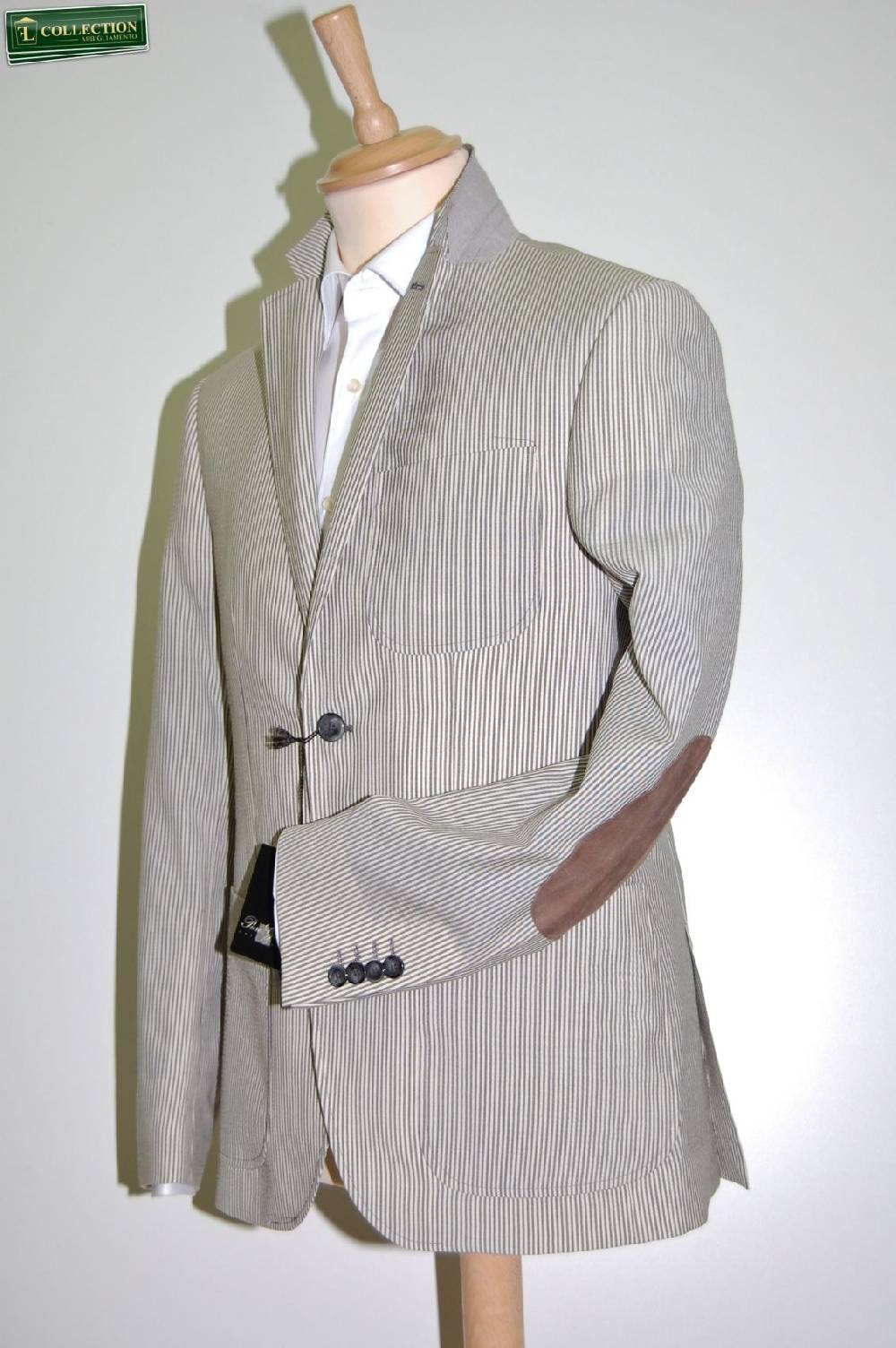 Piero Giachi Giacca A Righe Con Toppe Piero Giachi