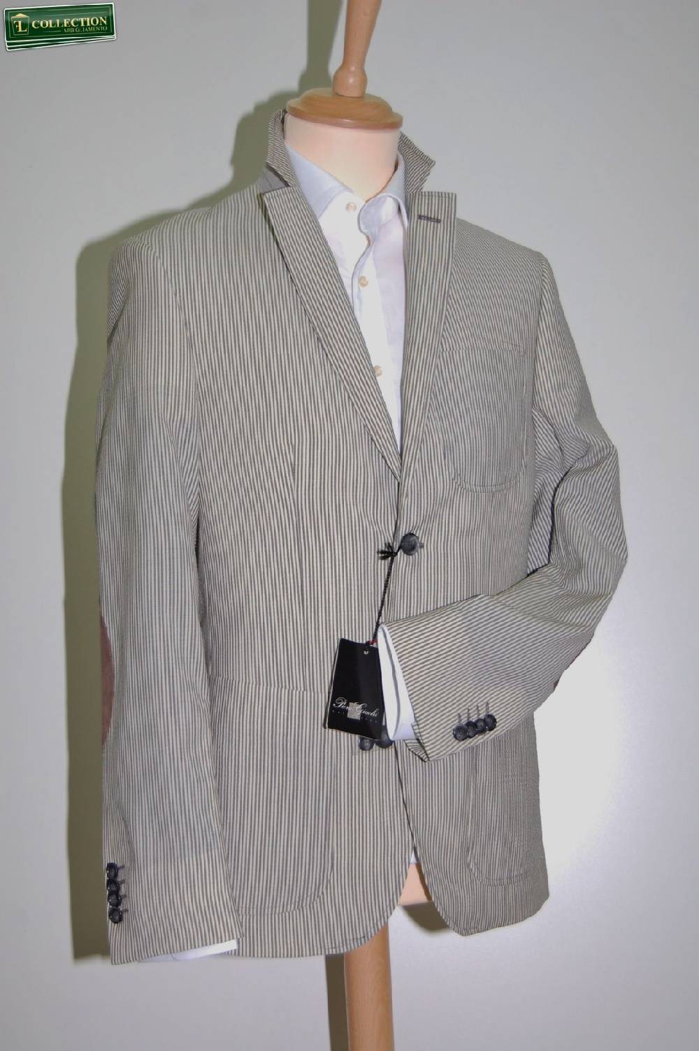 Piero Giachi Giacca A Righe Con Toppe Piero Giachi