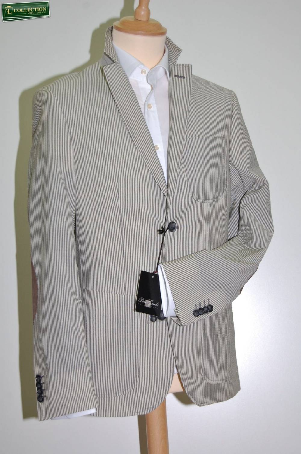 Piero Giachi Giacca A Righe Con Toppe Piero Giachi