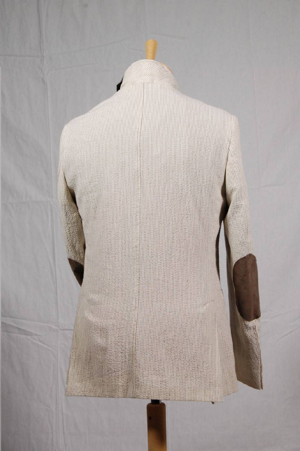 Piero Giachi Giacca In Cotone Beige A Righe