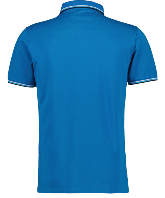 Ragman Polo Azzurra In Tessuto Performante Ragman Modern Fit