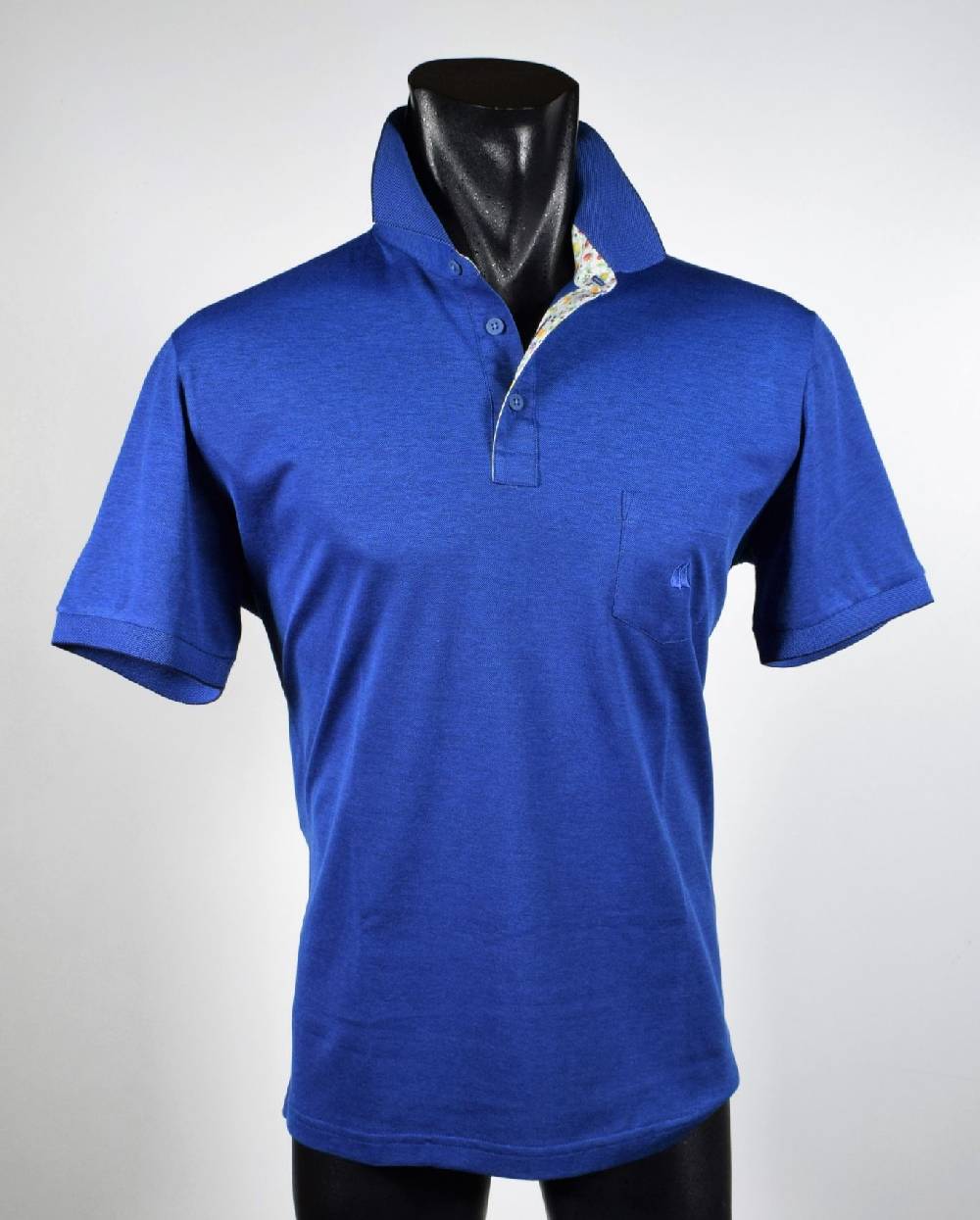 Vela Blu Polo Azzurra Velablu In Filo Di Scozia Modern Fit