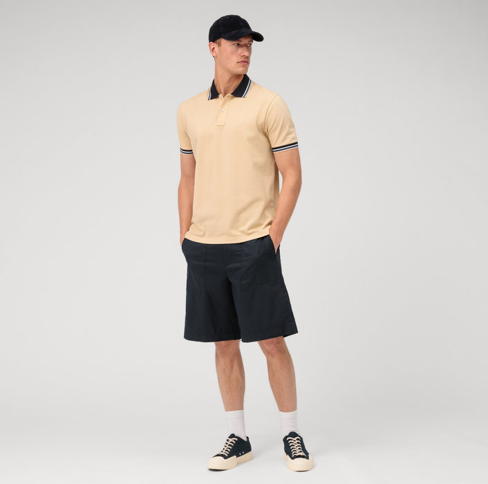 Olymp Polo Beige Naturale Olymp Regular Fit Cotone Piqué