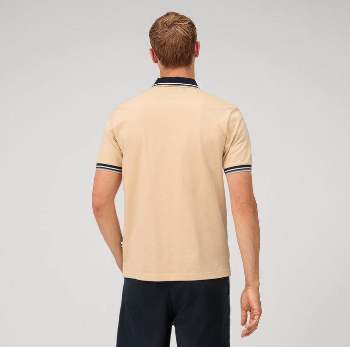 Olymp Polo Beige Naturale Olymp Regular Fit Cotone Piqué