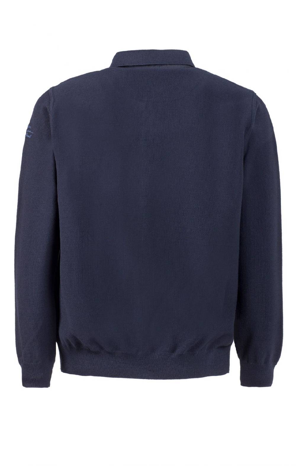 Green Coast Polo Blu Green Coast Modern Fit Filato Nautico Idrorepellente