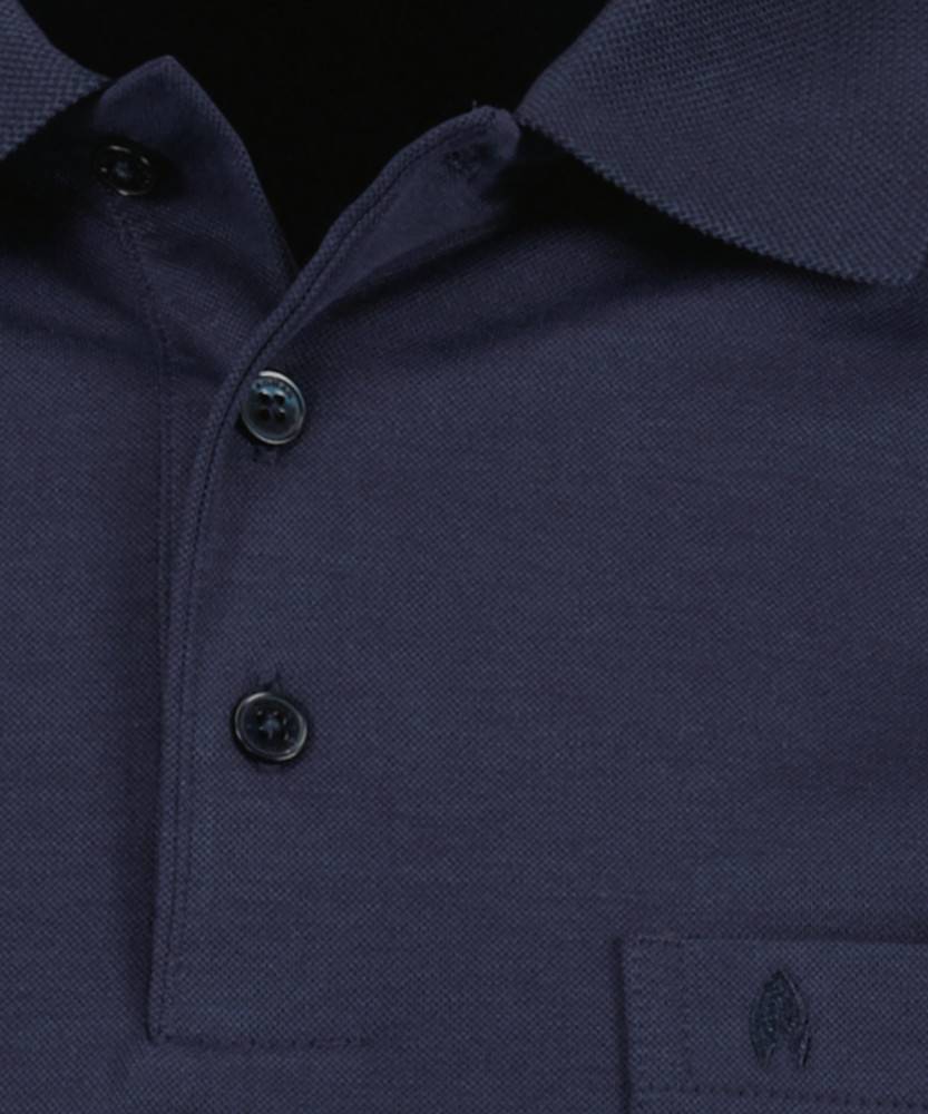 Ragman Polo Blu Scuro Con Taschino Ragman No Stiro Modern Fit