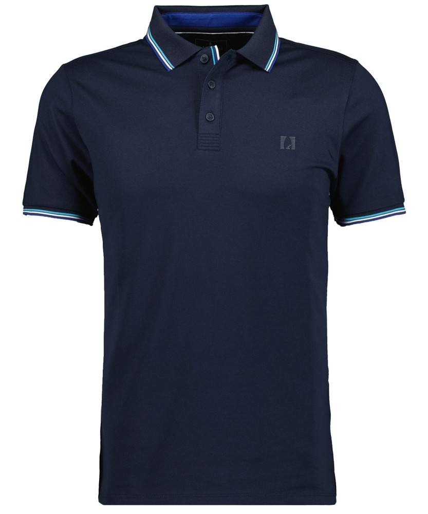 Ragman Polo blu scuro in tessuto performante ragman modern fit