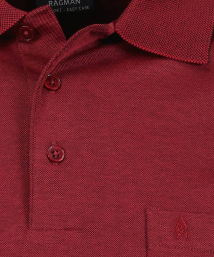 Ragman Polo Bordo Con Taschino Ragman No Stiro Modern Fit