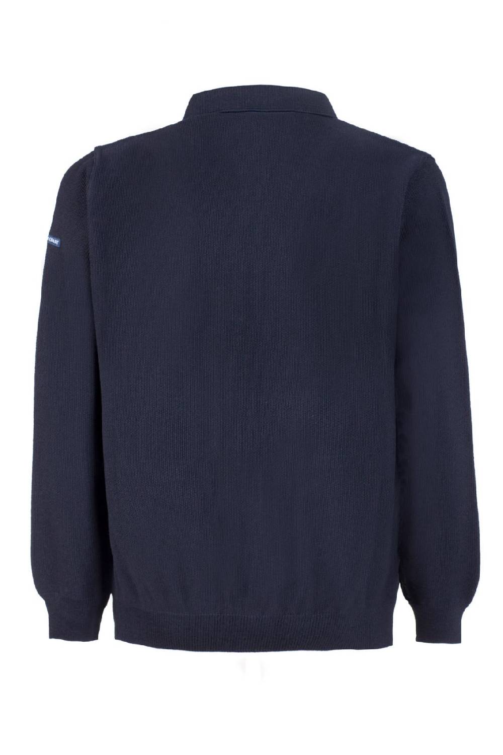 Green Coast Polo Con Zip Green Coast Blu Modern Fit Made In Italy