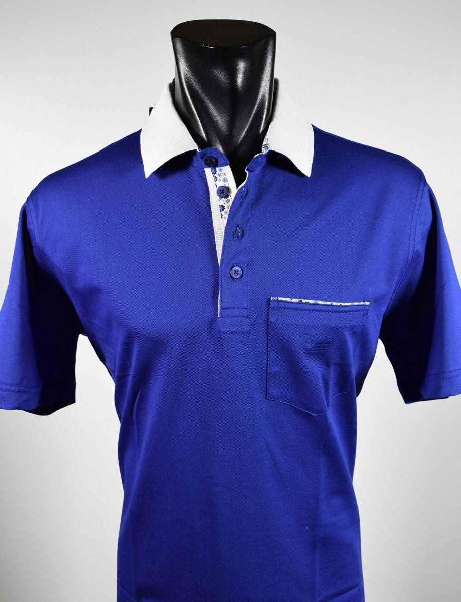 Green Coast Polo Elegante Green Coast Con Taschino In Filo Di Scozia