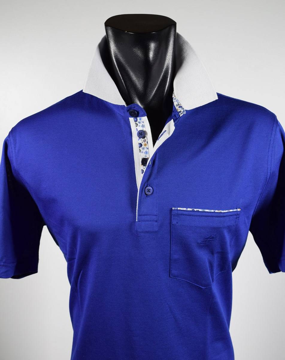 Green Coast Polo Elegante Green Coast Con Taschino In Filo Di Scozia