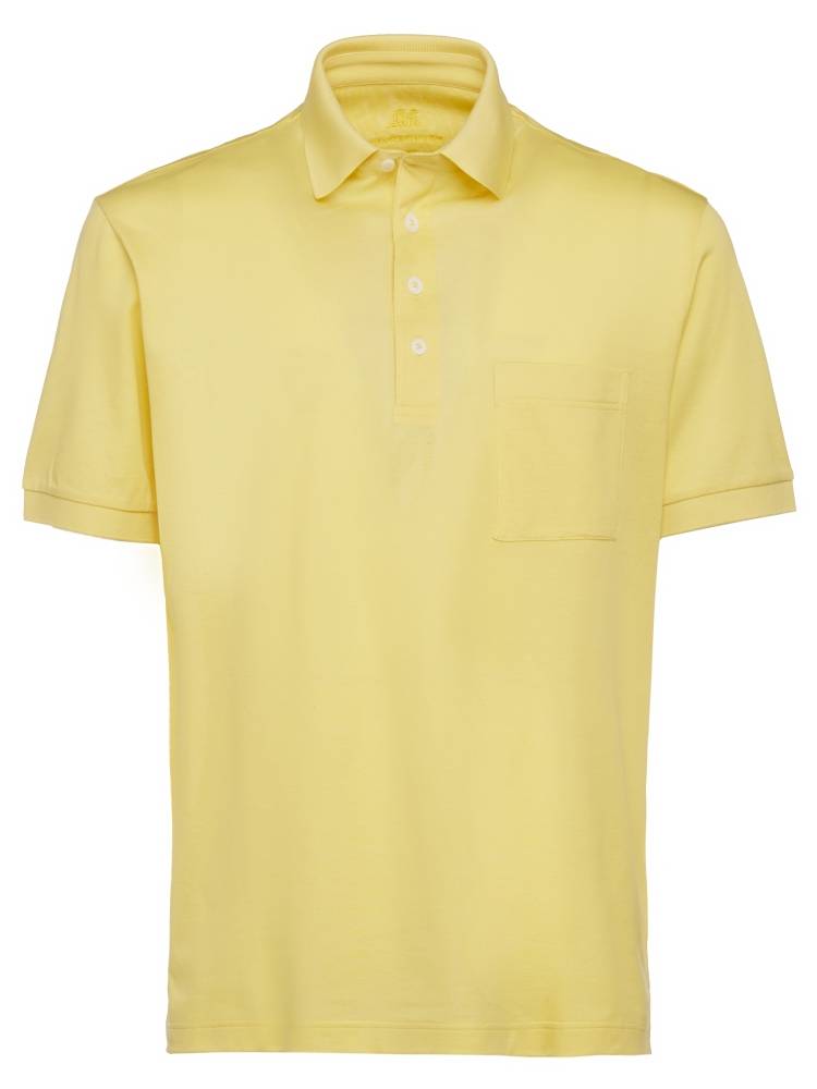 Montechiaro Polo Manica Corte Montechiaro In Filo Di Scozia Con Taschino