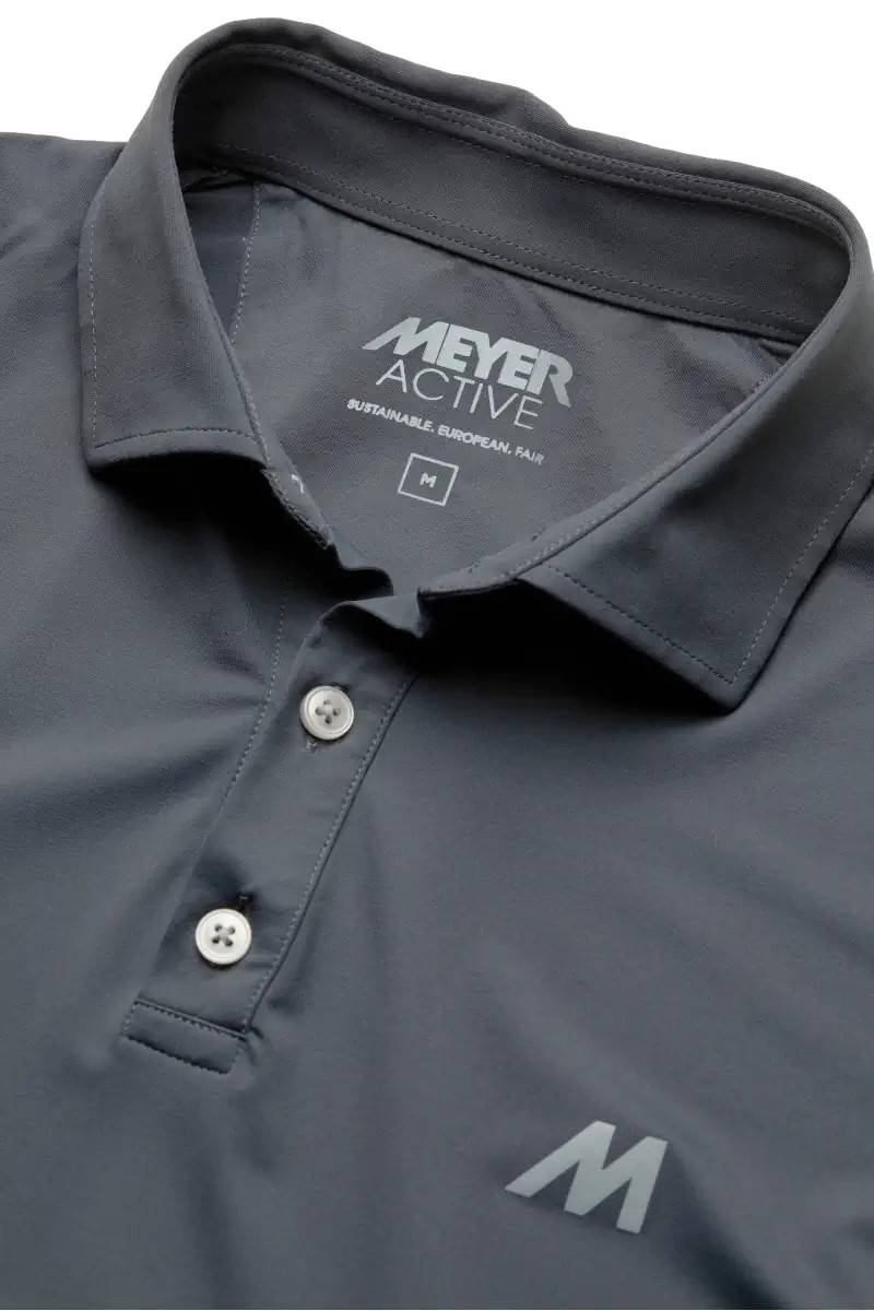 Meyer Polo Meyer Grigia Tessuto Performante Tecnico