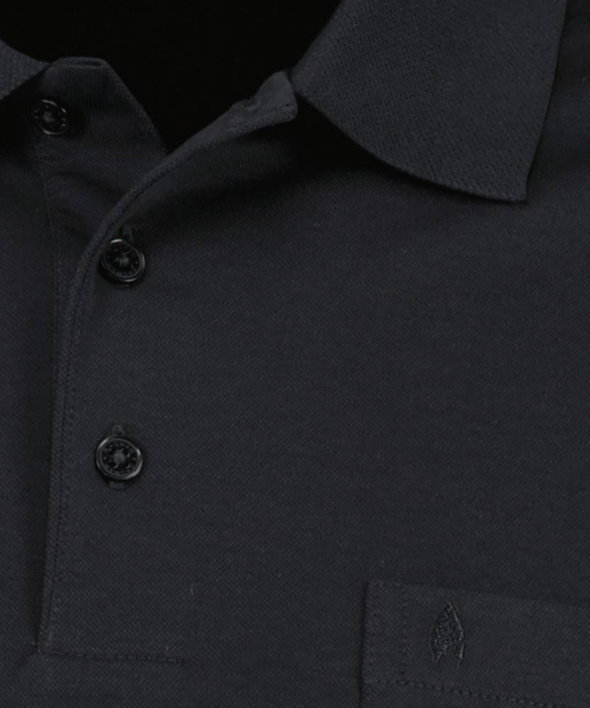 Ragman Polo Nera Con Taschino Ragman No Stiro Modern Fit