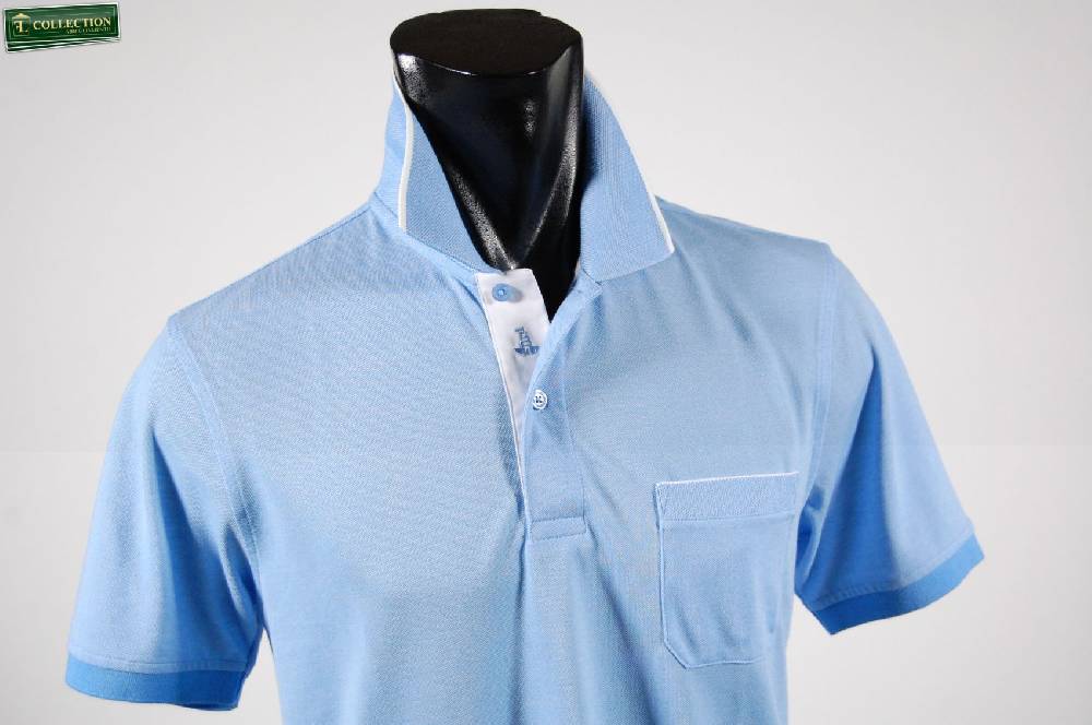 Bramante Polo No Stiro Bramante In Due Colori Con Taschino