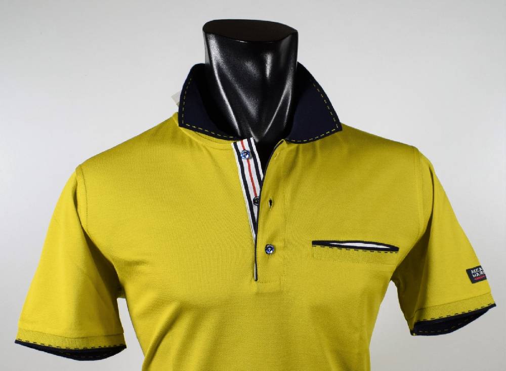 Green Coast Polo Regular Fit Green Coast In Filo Di Scozia