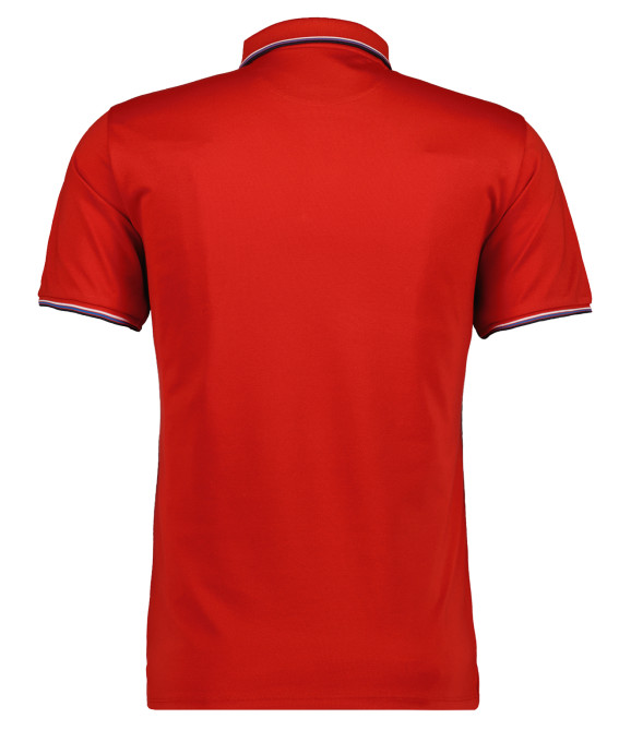Ragman Polo Rossa In Tessuto Performante Ragman Modern Fit