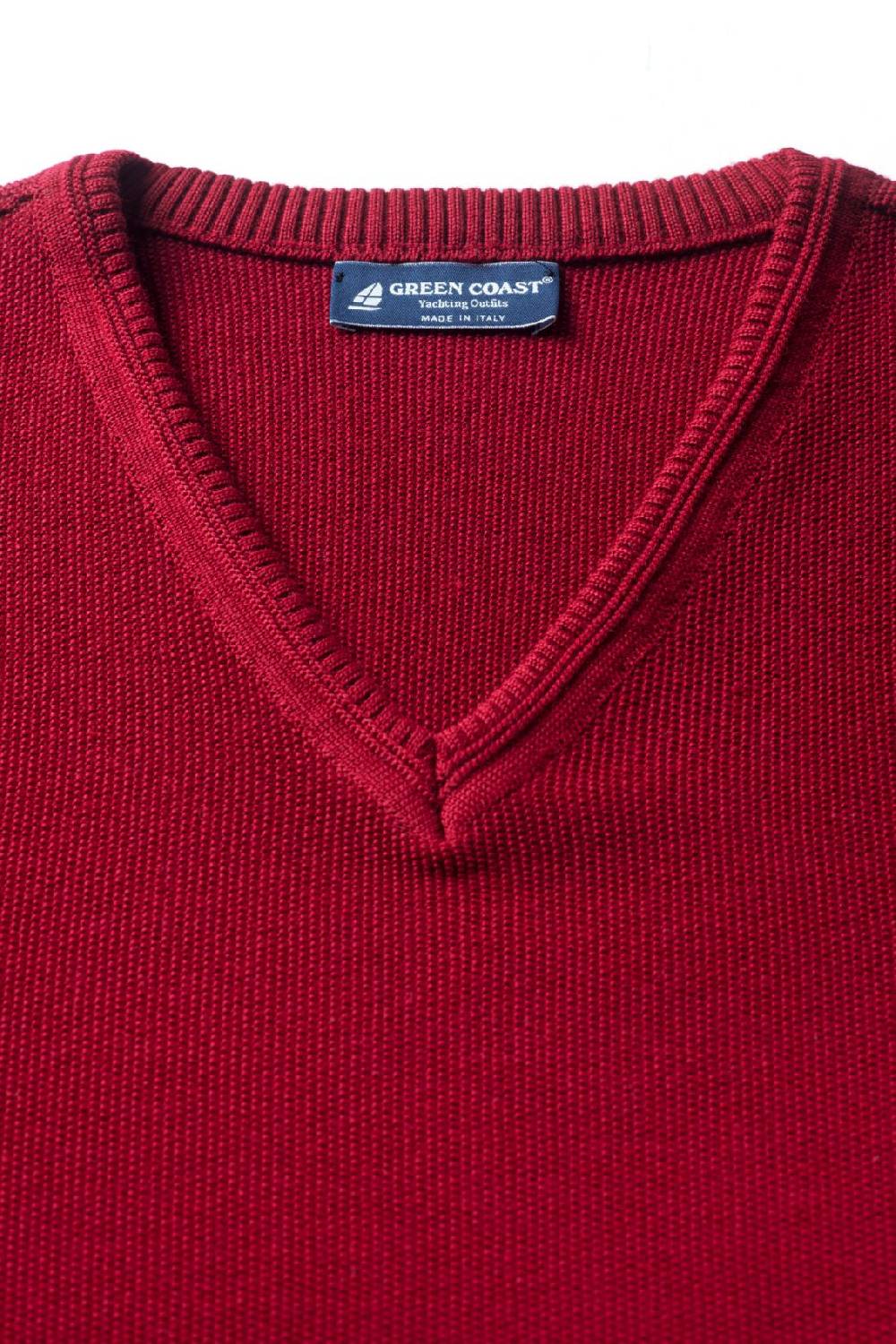 Green Coast Pullover Bordò Green Coast Modern Fit Made In Italy