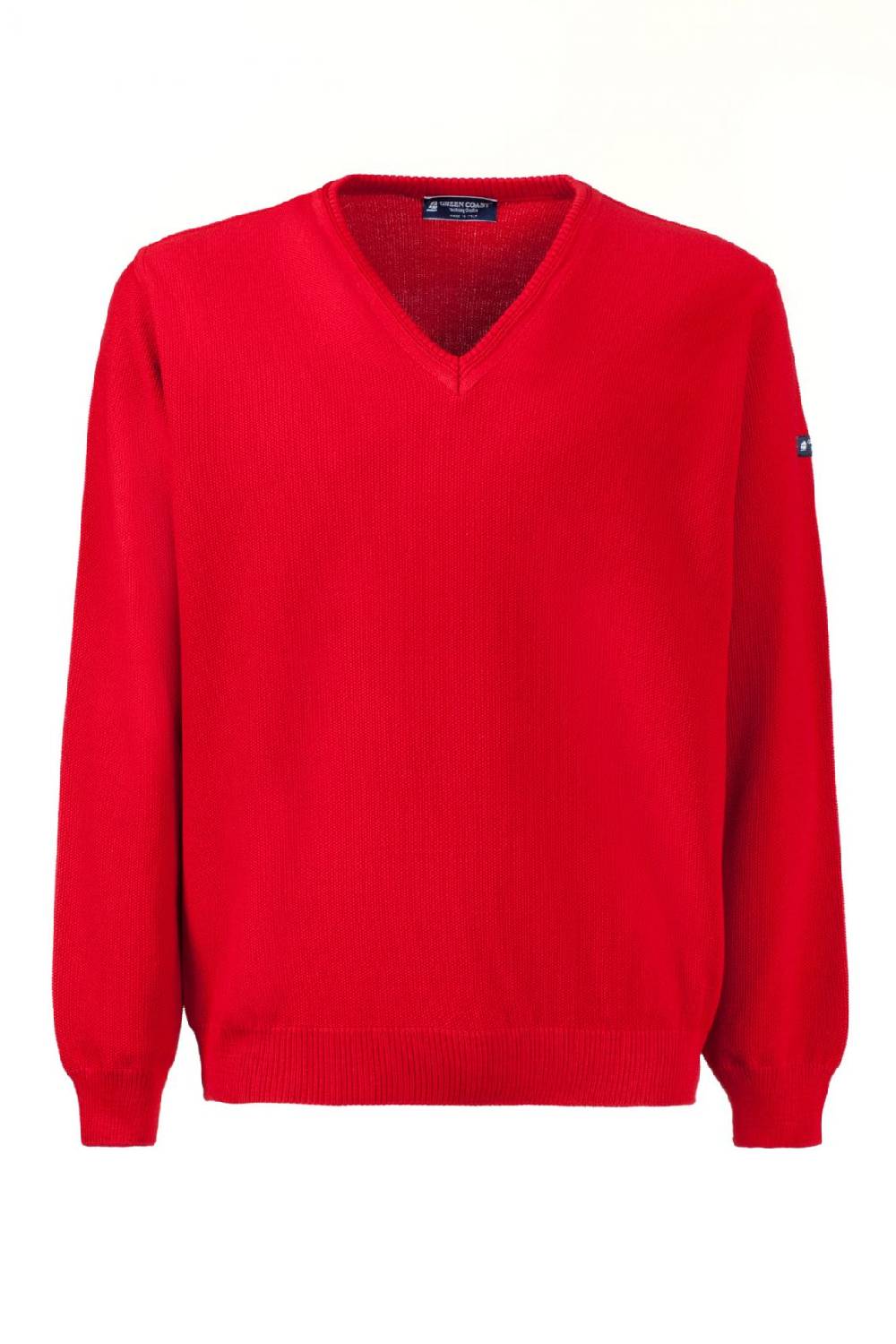 Green Coast Pullover rosso green coast modern fit made in italy