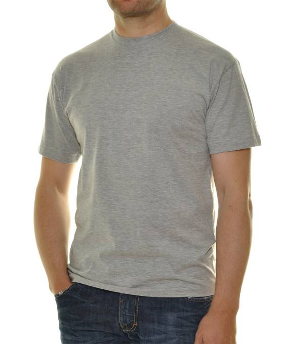 Ragman Due T-shirt Grigie Ragman In Cotone Stretch