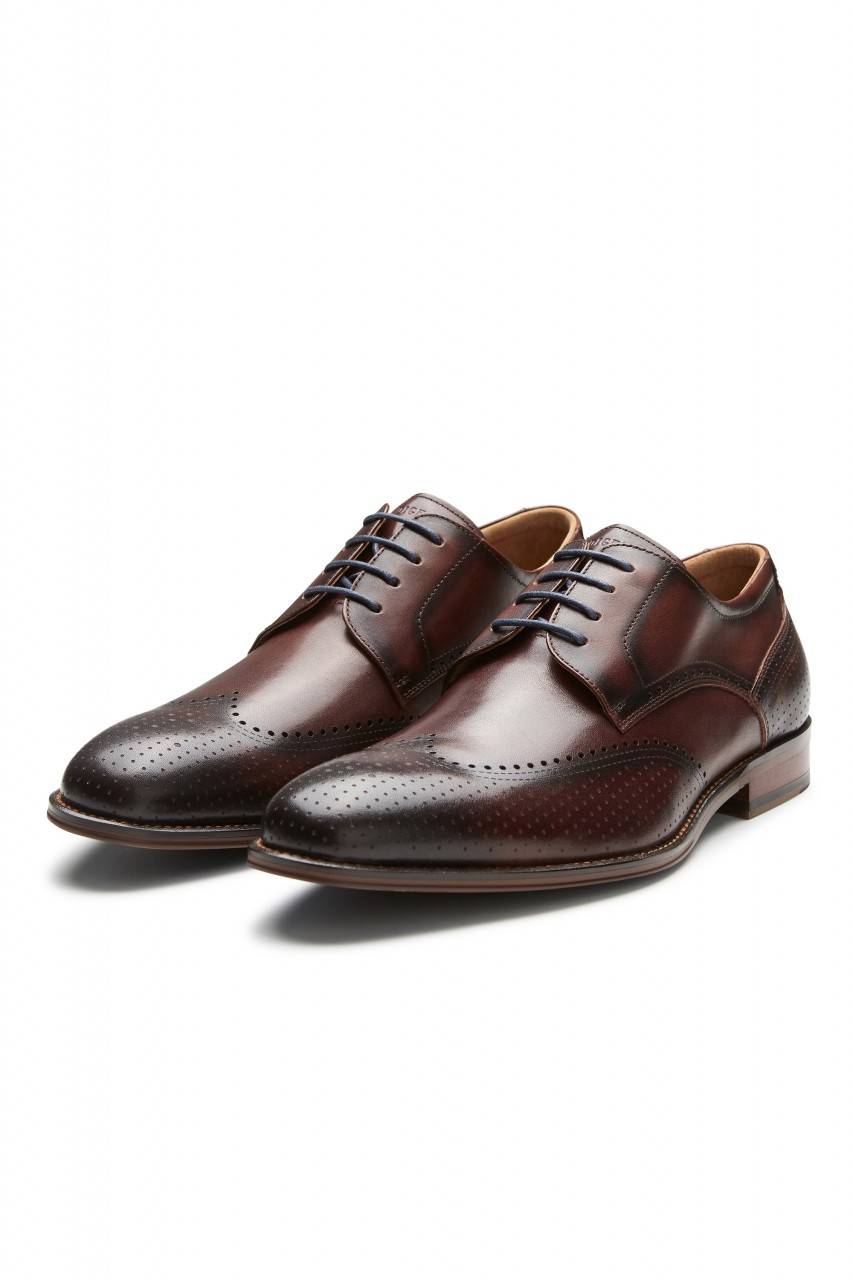 Digel Scarpa derby all'inglese marrone elegante digel in vera pelle