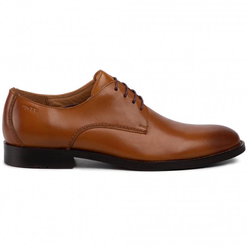 Digel Scarpa Modello Derby Digel Color Cognac In Vera Pelle