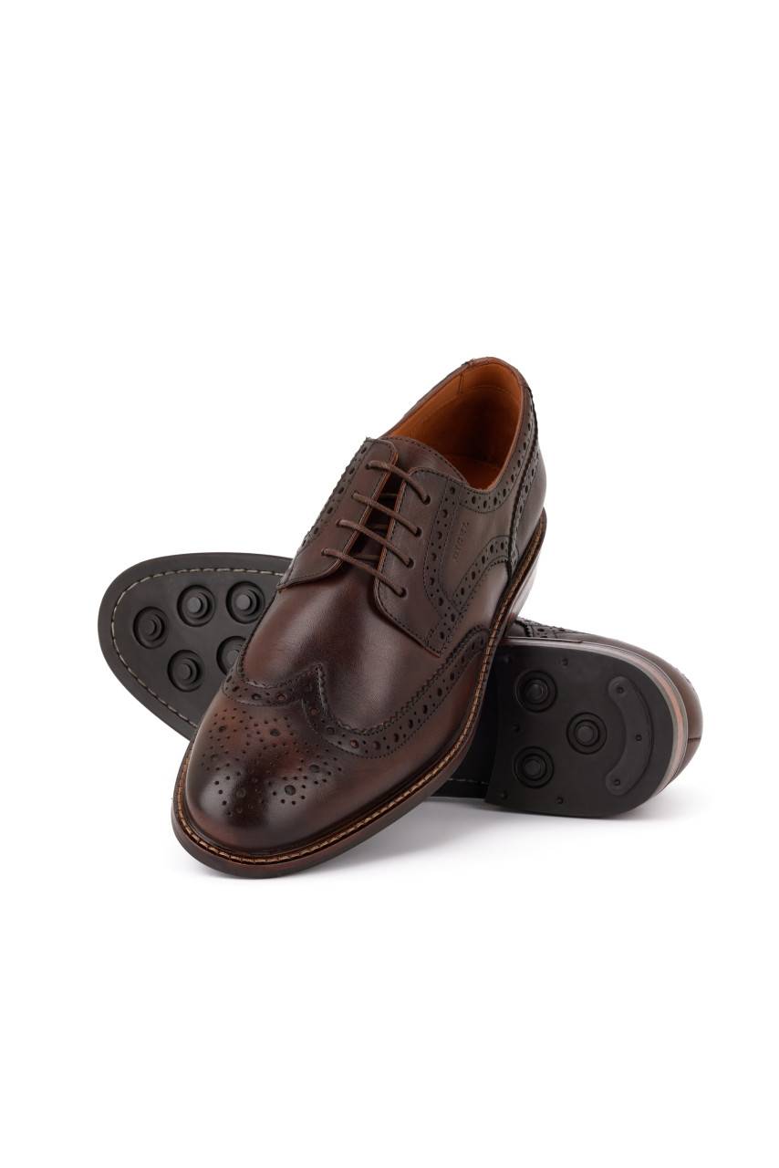 Digel Scarpa Raffinata Derby Stile Inglese In Vera Pelle