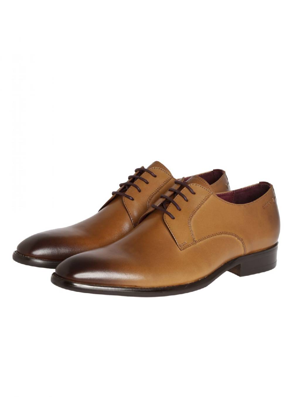 Digel Scarpa stringata digel color cognac in vera pelle