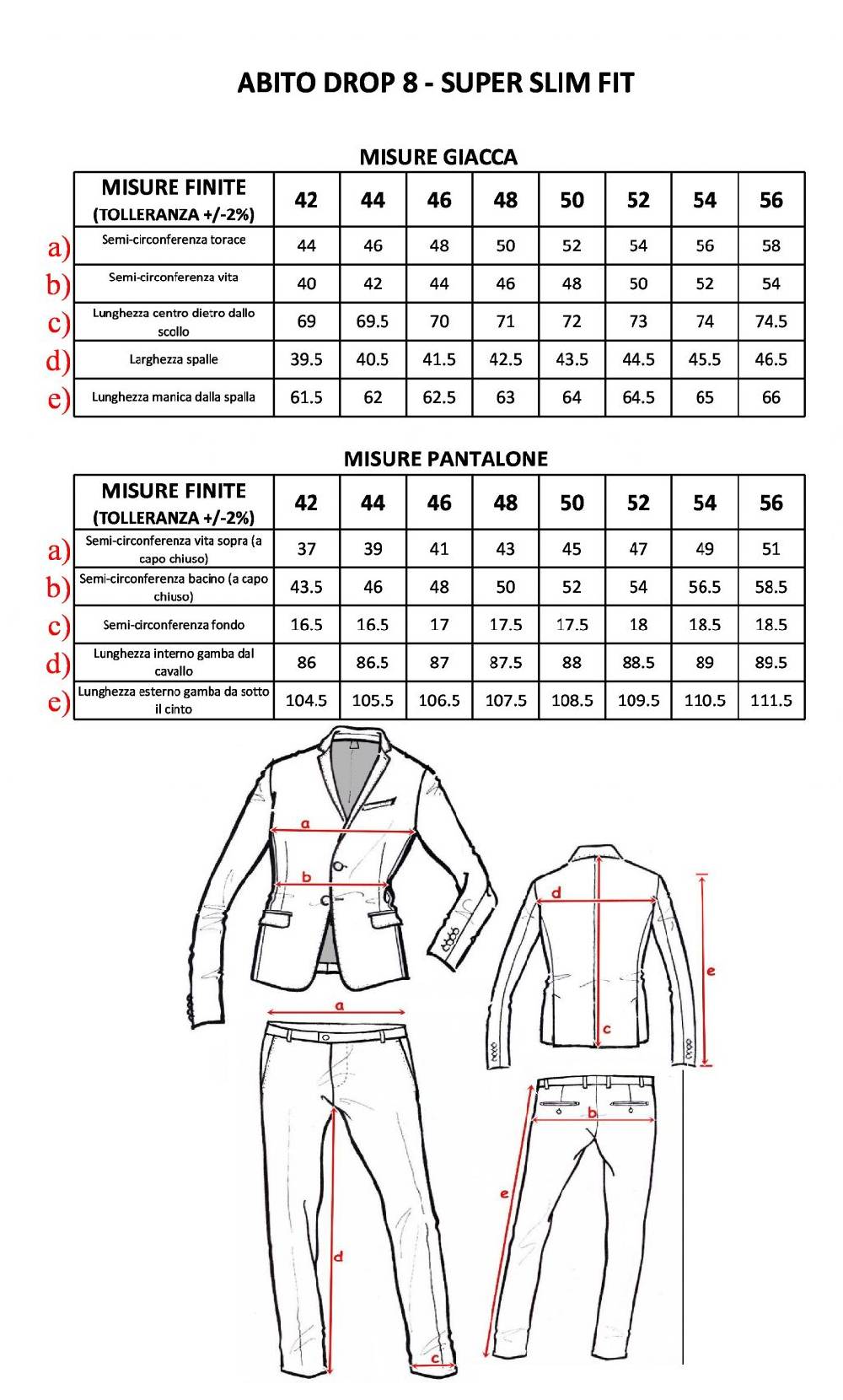Simbols Abito Bluette Simbols Super Slim Fit