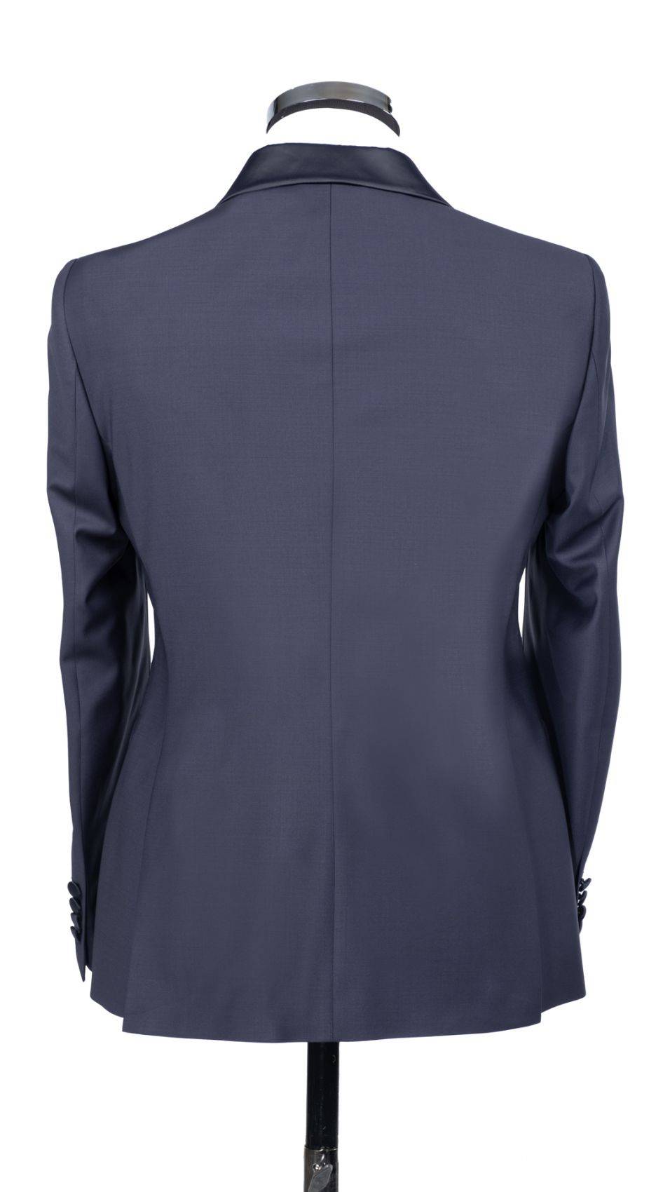 Baggi Smoking Blu Doppiopetto Baggi Cerimonia Slim Fit