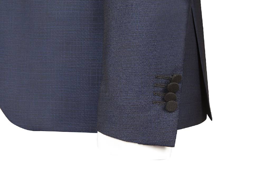 Simbols Smoking Blu Simbols Slim Fit In Lana Jacquard