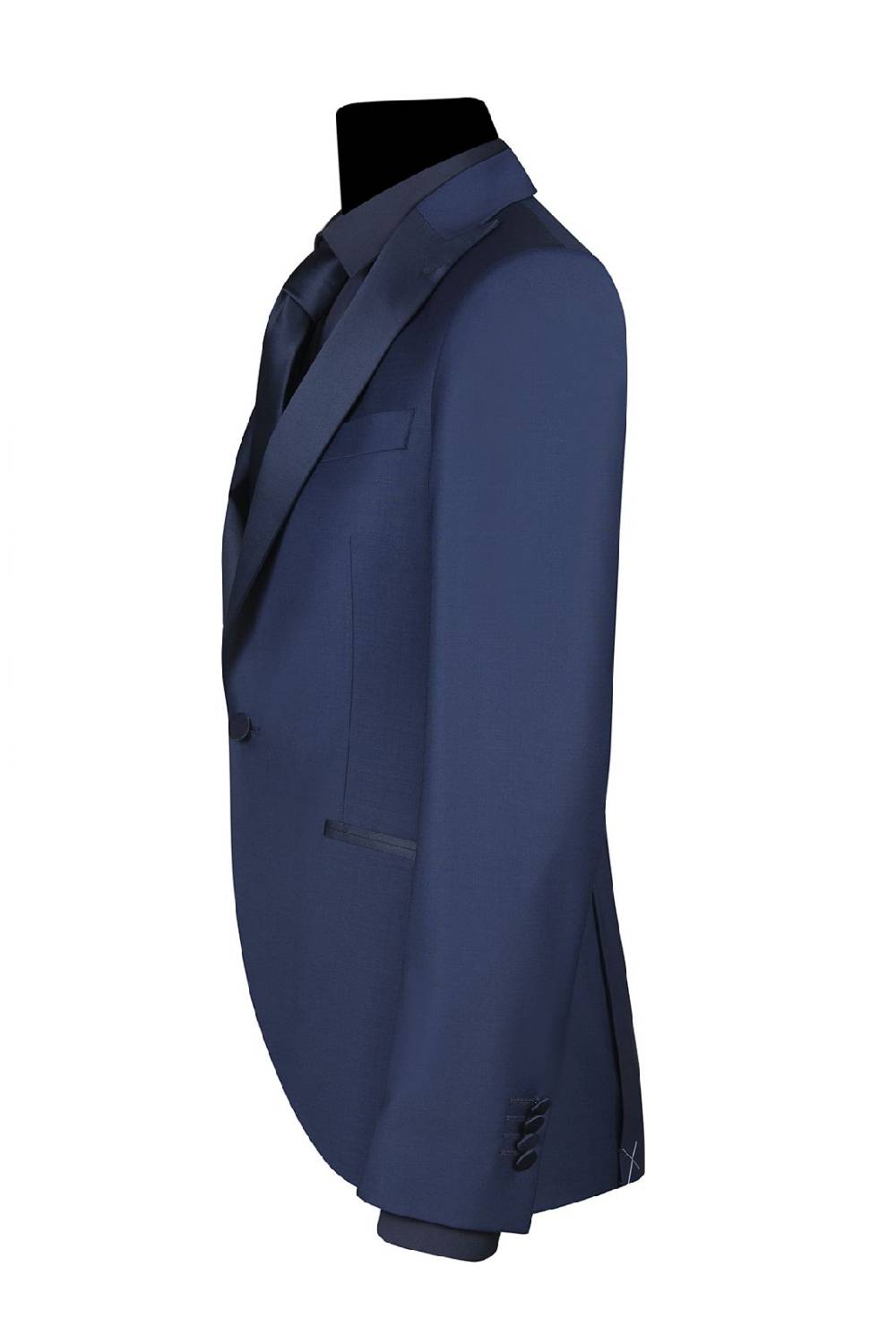 Simbols Smoking Bluette Simbols Made In Italy Slim Fit Petto A Lancia