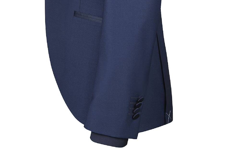 Simbols Smoking Bluette Simbols Made In Italy Slim Fit Petto A Lancia