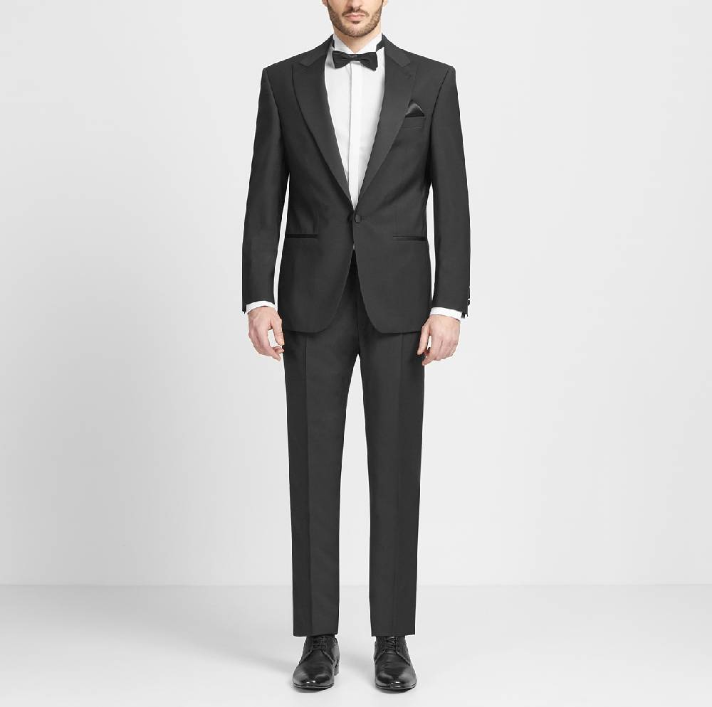 Digel Smoking Digel Modern Fit Drop Quattro Corto Con Petto A Lancia