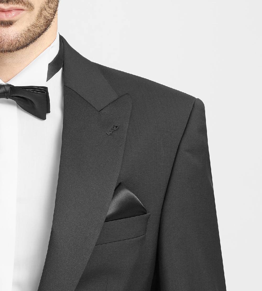 Digel Smoking Digel Modern Fit Drop Quattro Corto Con Petto A Lancia