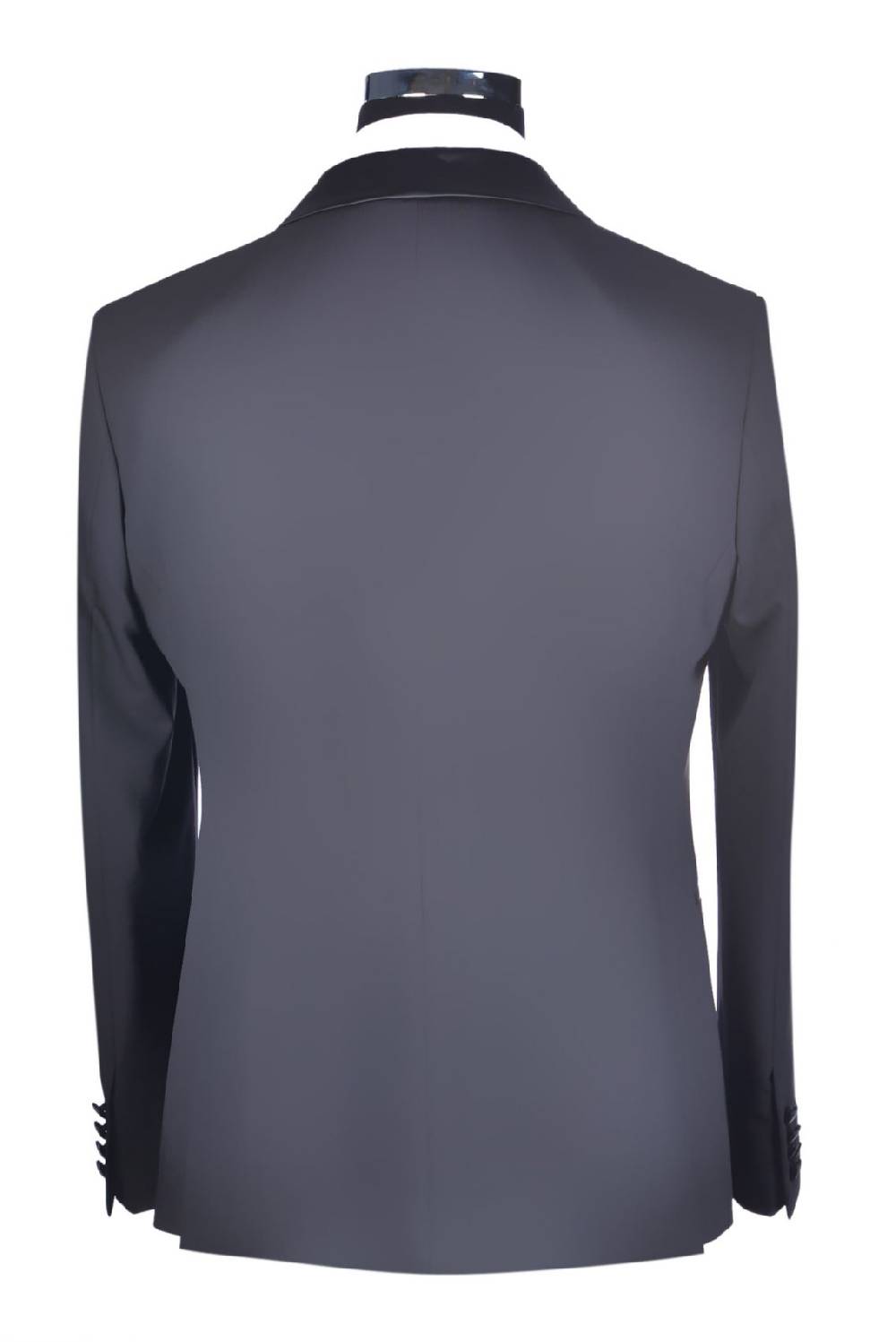 Baggi Smoking Elegante Baggi Nero Slim Fit Con Panciotto E Papillon