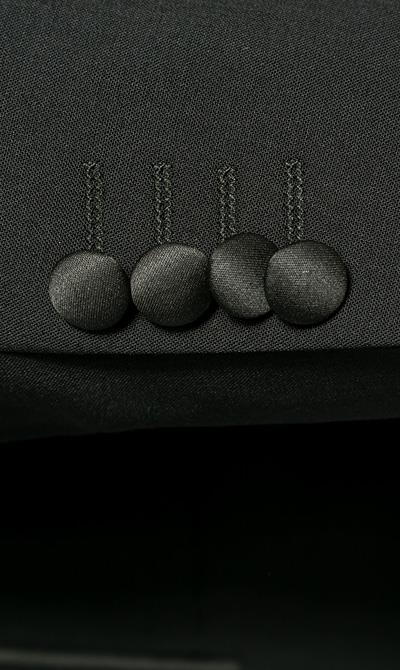 Digel Smoking Moda Slim Fit Nero Digel Lana Stretch