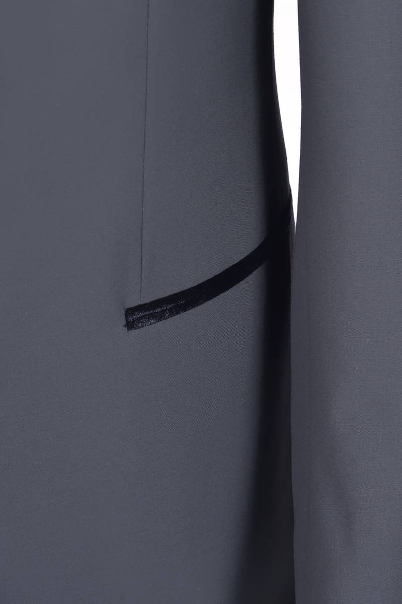 Baggi Smoking Nero Baggi Slim Fit Con Petto A Scialle In Velluto