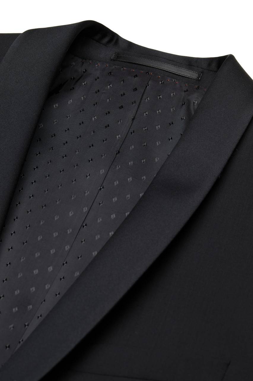 Digel Smoking Nero Da Gala Digel Slim Fit In Fresco Lana Natural Stretch