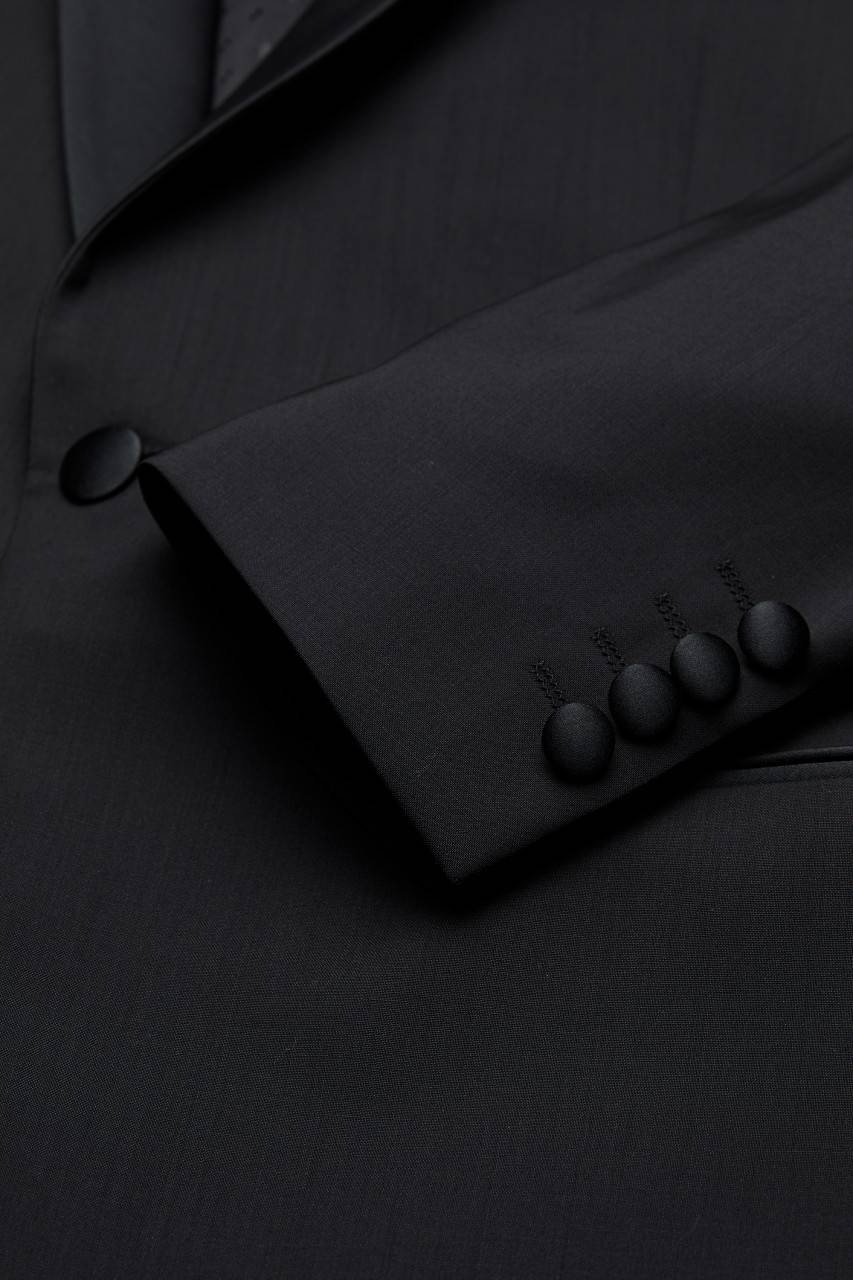 Digel Smoking Nero Da Gala Digel Slim Fit In Fresco Lana Natural Stretch