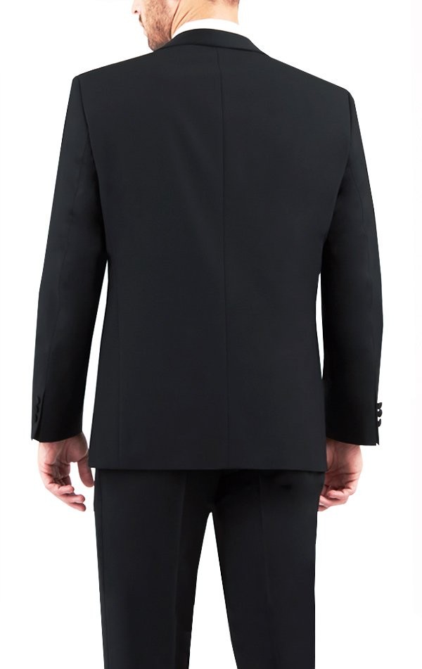 Digel Smoking Nero Digel Con Petto A Scialle Lana Marzotto Modern Fit