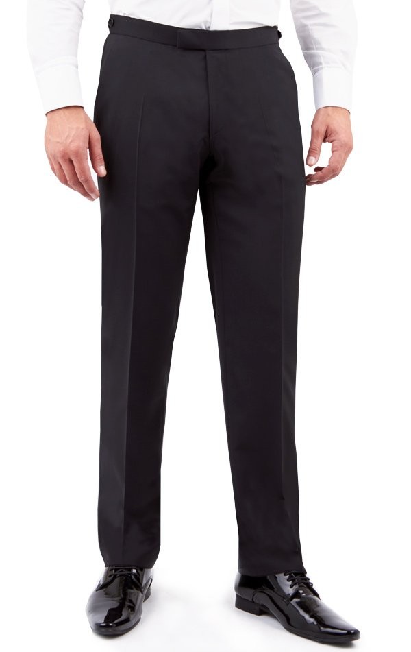 Digel Smoking Nero Digel Con Petto A Scialle Lana Marzotto Modern Fit