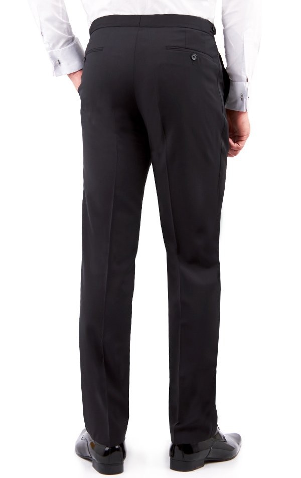 Digel Smoking Nero Digel Con Petto A Scialle Lana Marzotto Modern Fit