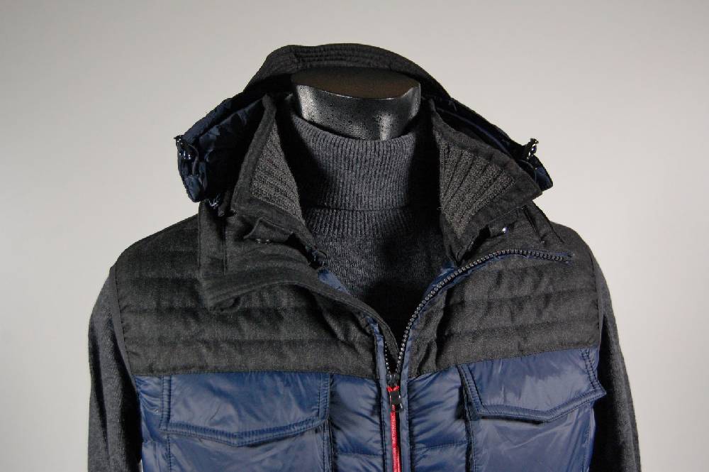 Talenti Gilet Smanicato Blu In Piuma Talenti