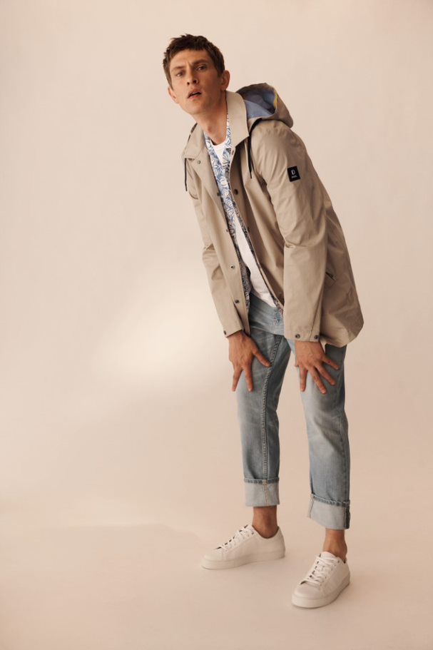 Digel Trench Beige Digel Sfoderato Con Cappuccio Staccabile