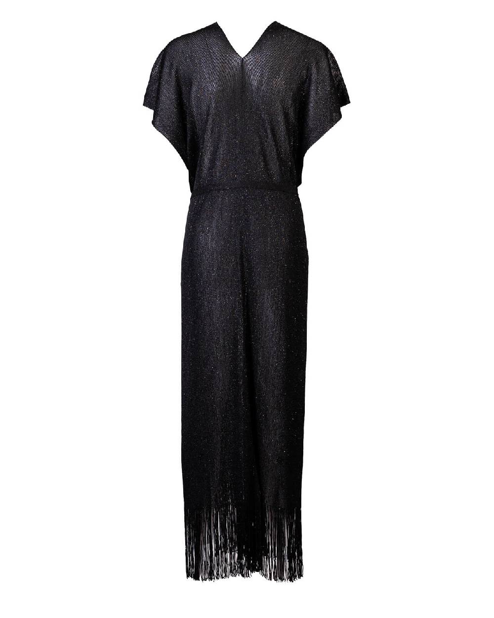 Raffaela D´Angelo Caftano In Maglia Lurex Con Frangia