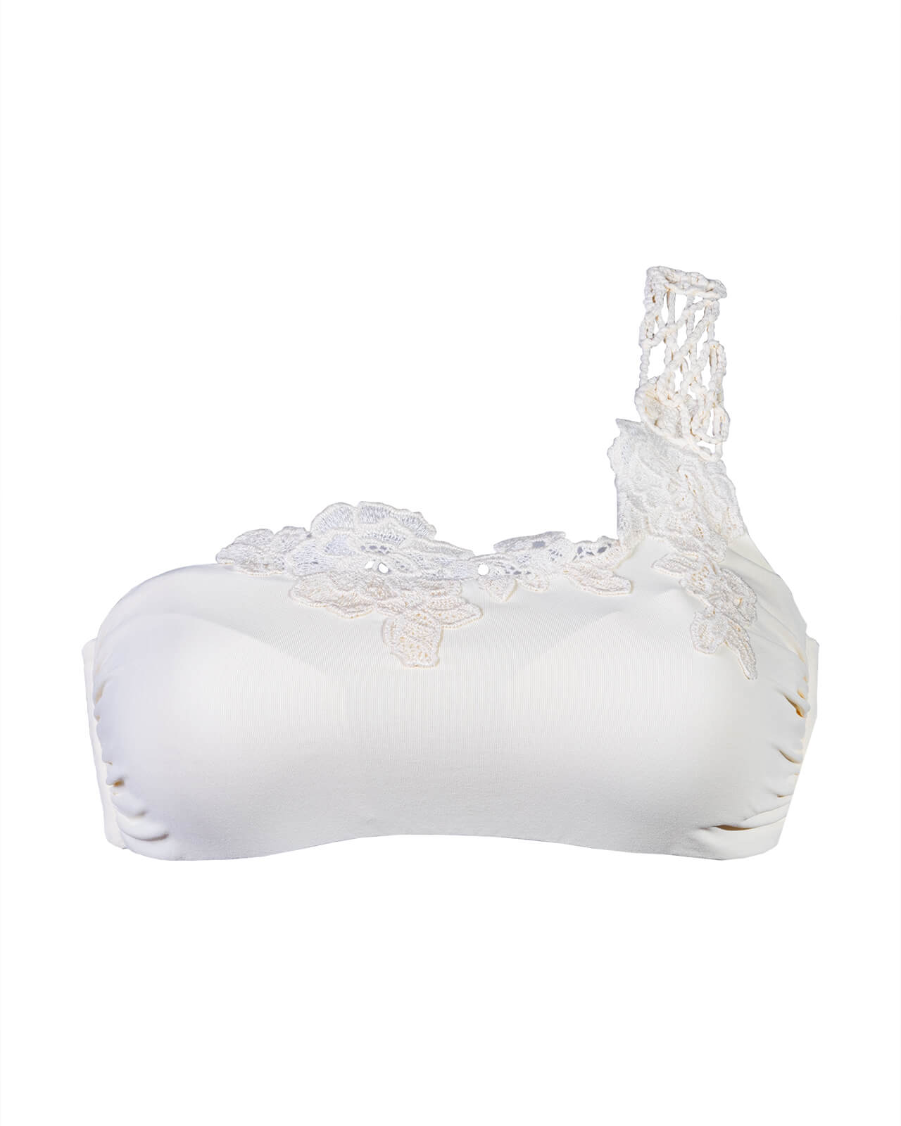 Raffaela D´Angelo Monospalla con macramè e cornelie