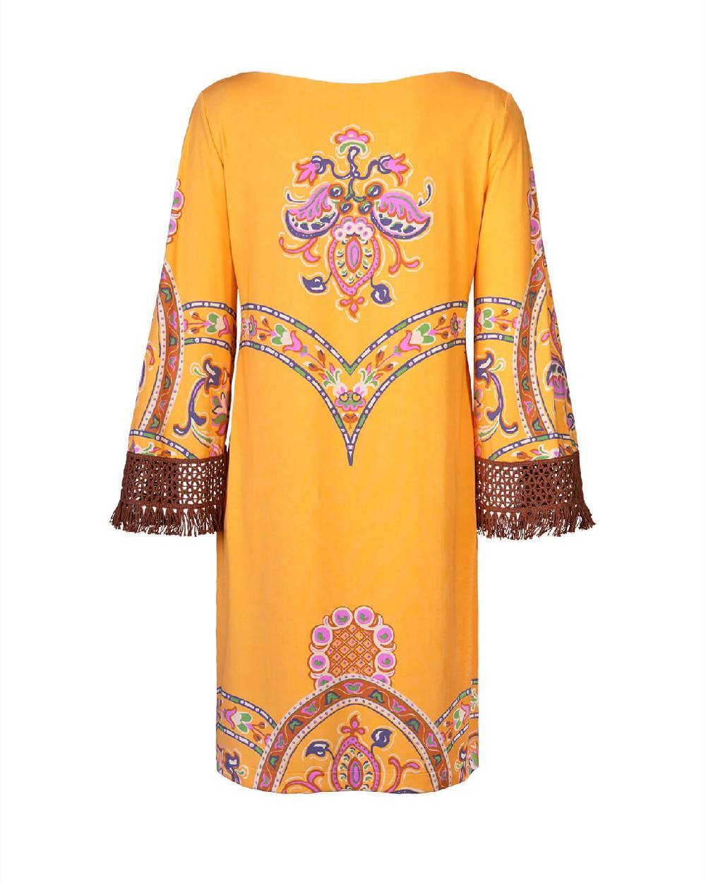 Raffaela D´Angelo Abito Lycra Piazzato Con Frangia