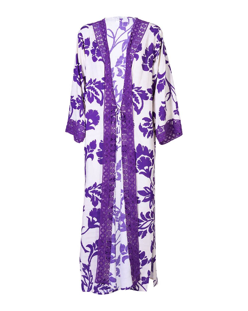 Raffaela D´Angelo Caftano lungo con macramè